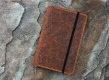 Women embossing Leather notebook cover for moleskine classic notebook large / pocket size