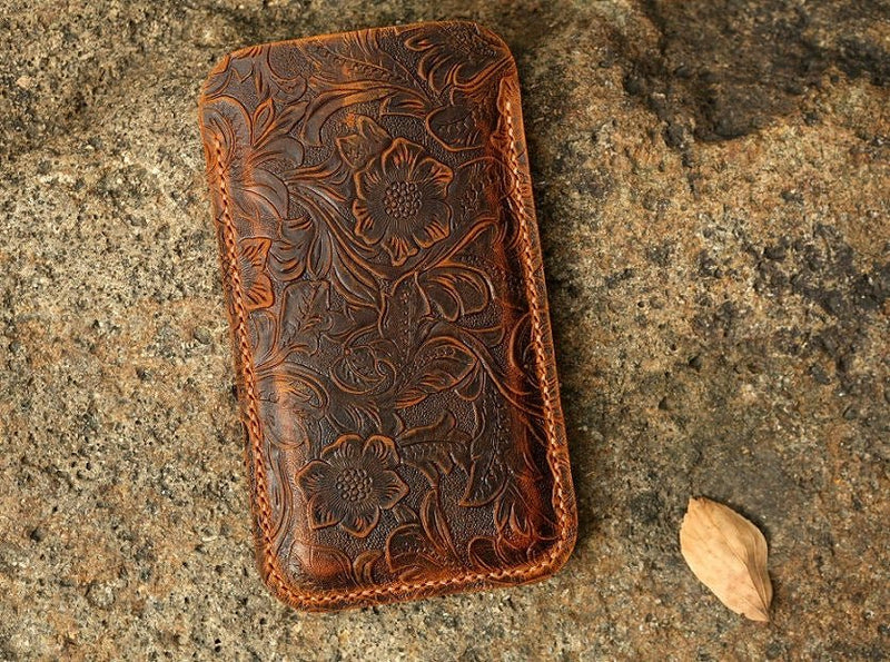 embossing leather sleeve for iPhone 11 Pro Max