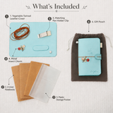 Personalized Birth Flower Leather Journal,Birthday Gift for Her
