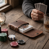 Leather Playing Card Case Leather Tarot Bag Case