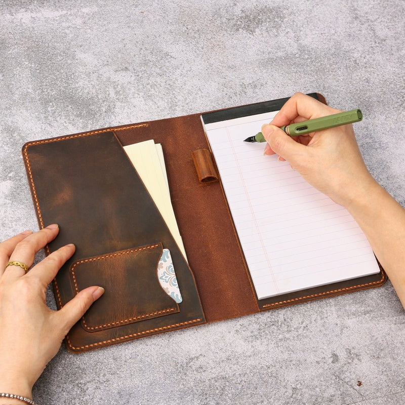 5x8 note pad case - DMleather