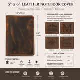 5x8 note pad case - DMleather