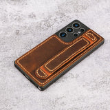 Genuine Leather s24 s25 s26 ultra cases with hand strap