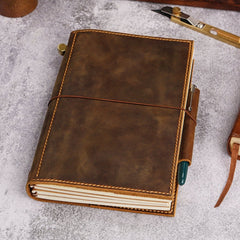 TRAIAL JOURNAL　約57冊＋α a5-refillable-notebookleather-