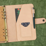 a6 leather binder - DMleather