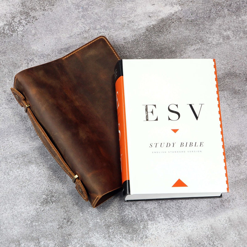 bible cover for esv study bible - DMleather