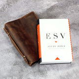 bible cover for esv study bible - DMleather