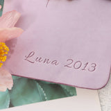 birth flower journal - DMleather