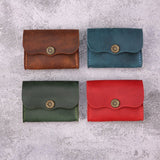 brown card holder - DMleather