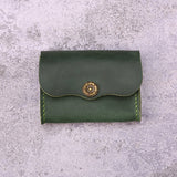 brown card holder - DMleather