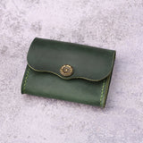 brown card holder - DMleather