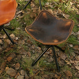 camp folding stool - DMleather