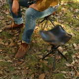 camp folding stool - DMleather