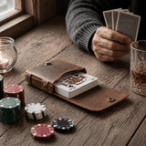 card player gift - DMleather