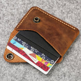 Minimalist Leather Card Holder Mens Leather Small Card Wallet