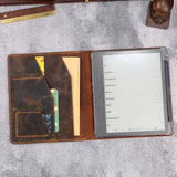 Kindle Scribe Leather Case Organizer Cover