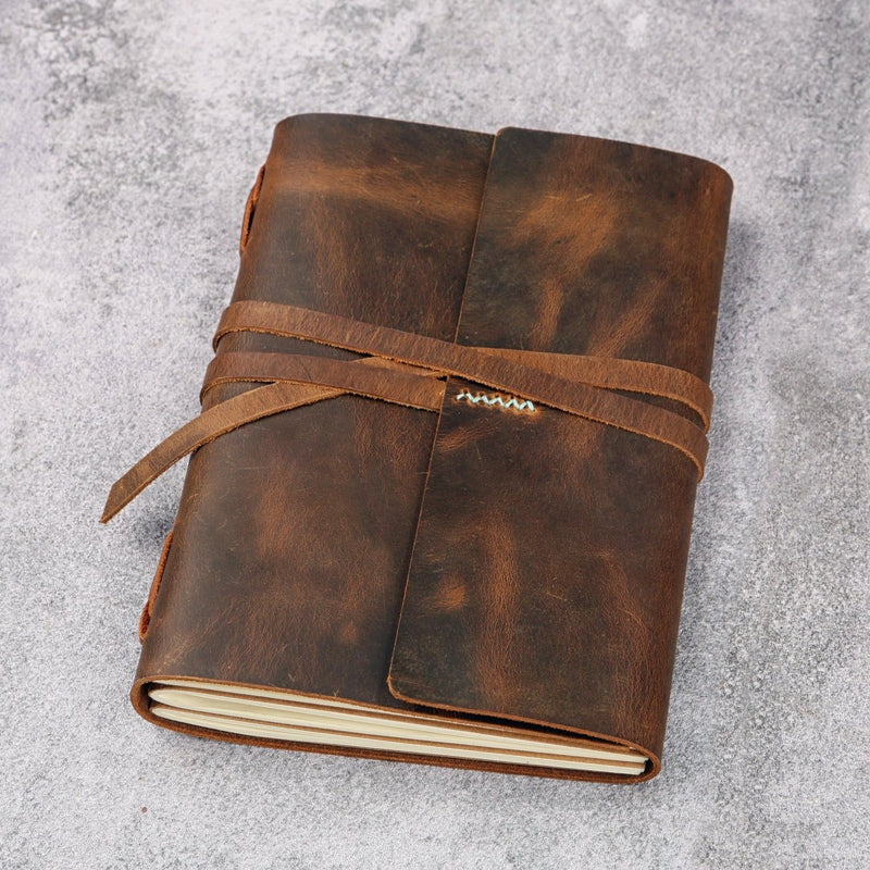 custom leather bound journal - DMleather