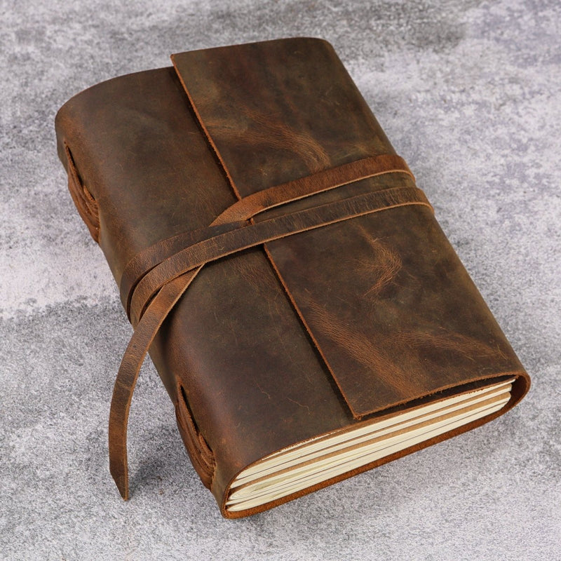 custom leather bound journal - DMleather