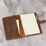 floral leather journal - DMleather