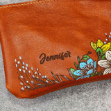 hand painted leather purses - DMleather