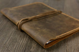 Personalized Vintage Distressed genuine real leather 2024 iPad Air 11 13 case cover, iPad organizer case, ipad air folder