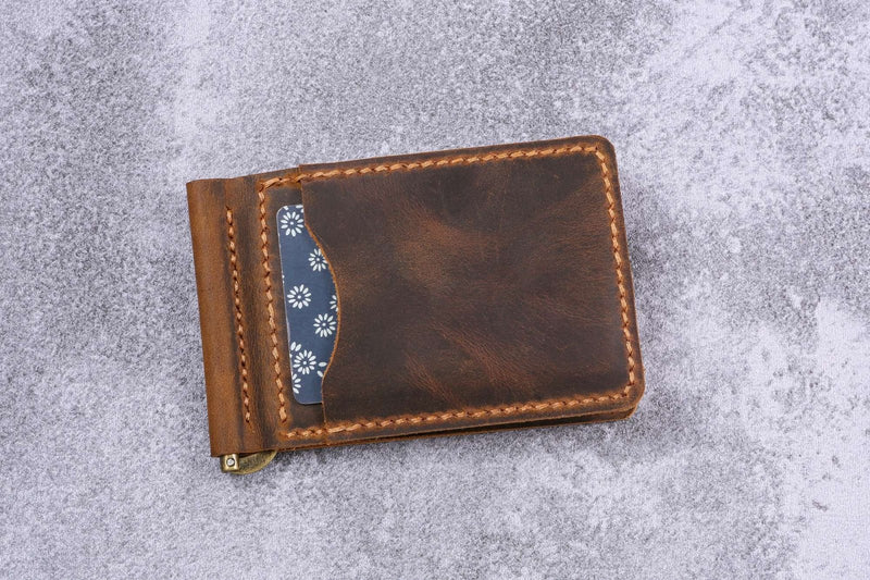 Slim Minimalist Front Pocket Money clip Wallet for men