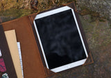 Rugged leather iPad portfolio case with stand for new iPad Air