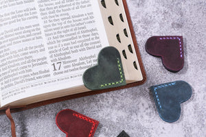 Personalized leather bookmark - DMleather