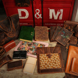 a6 leather binder - DMleather