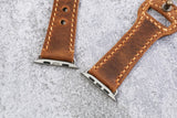 Personalized Apple Watch Leather Band Mens Leather Apple Watch Strap