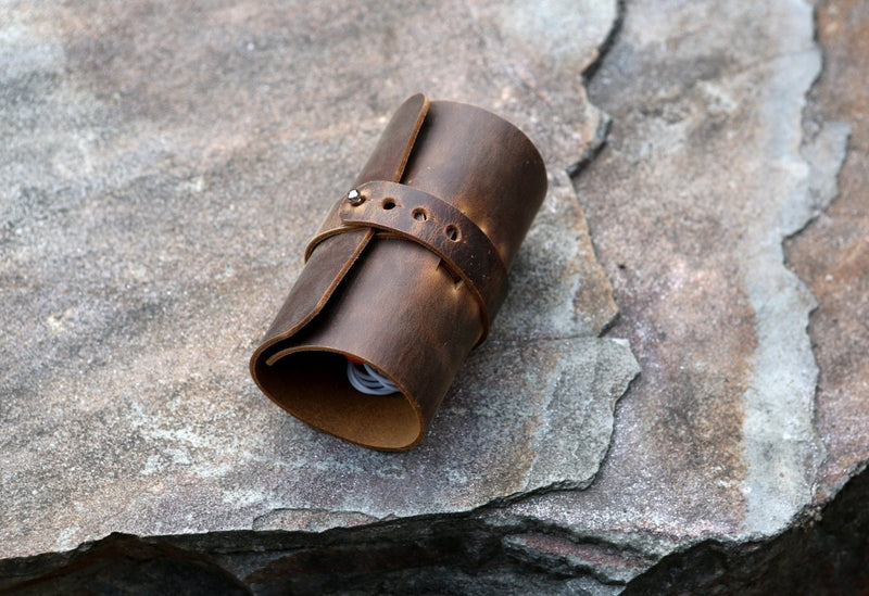 Leather cord cable organizer