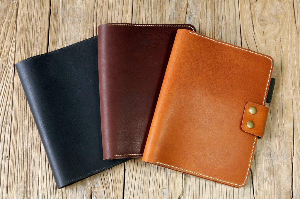 vegetable tanned leather composition notebook cover – DMleather