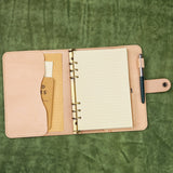 a6 leather binder - DMleather