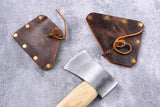 Leaher Axe Head Sheath Protect Cover Leather Hatchet Sheath