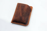 Minimalist leather credit card sleeve holder business card case wallet