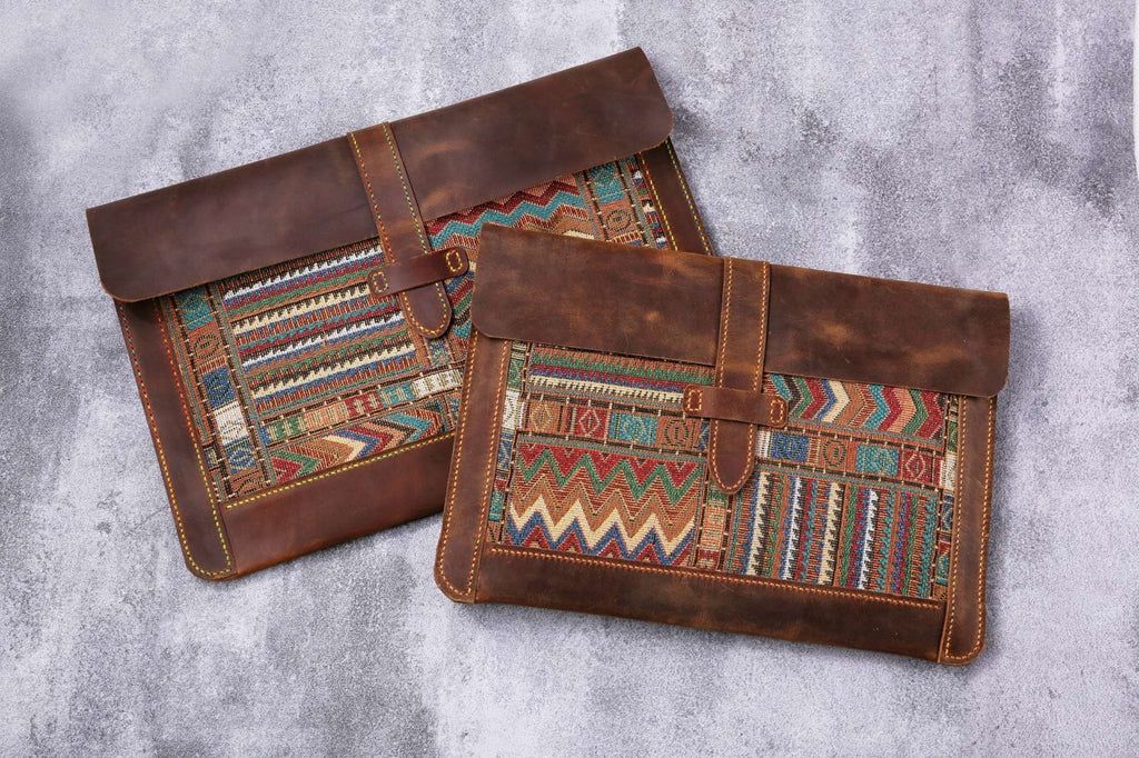 Distressed Computer Case Vintage distressed leather computer case bag for macbook pro 13 14 15 ...