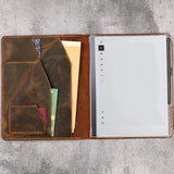 Personalized Leather reMarkable Paper Pro folio case cover with Pen Holder