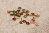 10 PCS Quality solid brass copper leather stud rivets kit