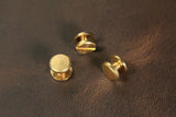 10 Sets 3mm 4mm 5mm Solid brass Chicago screws rivets