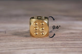 2 PCS Solid Brass Game Dice Set
