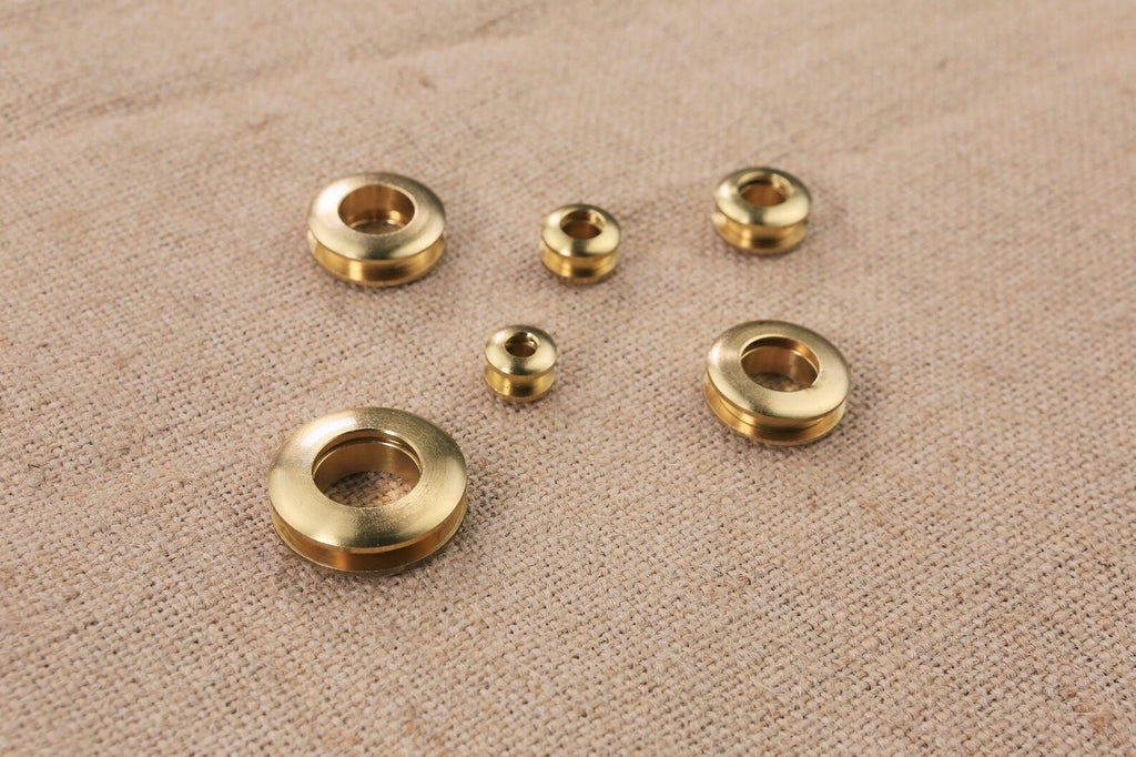 4 PCS solid brass eyelet screws grommets metal grommets for