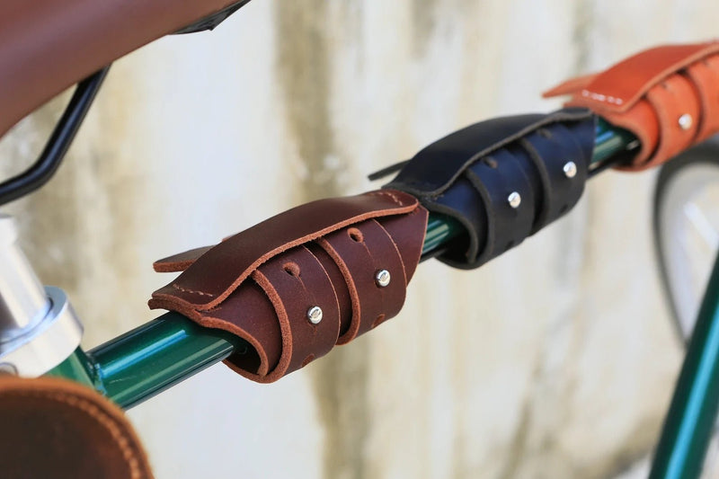 6 Pack Beer Holder For Bike , Leather Bike Beer Holder , Leather Bicycle Beer Carrier , Leather Carrier for bike bicycle