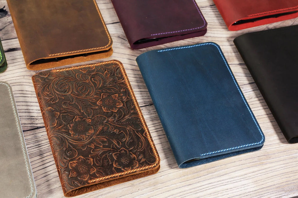 Personalized leather kindle paperwhite 10th 11th gen cover case