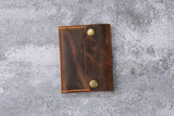 Personalized leather mini composition notebook cover