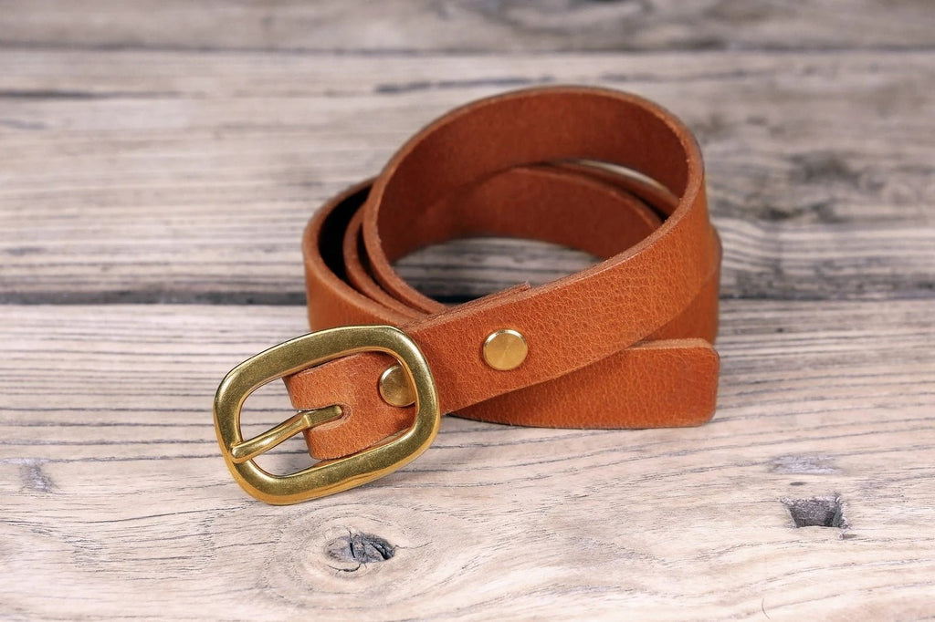 Women's designer leather waist belts