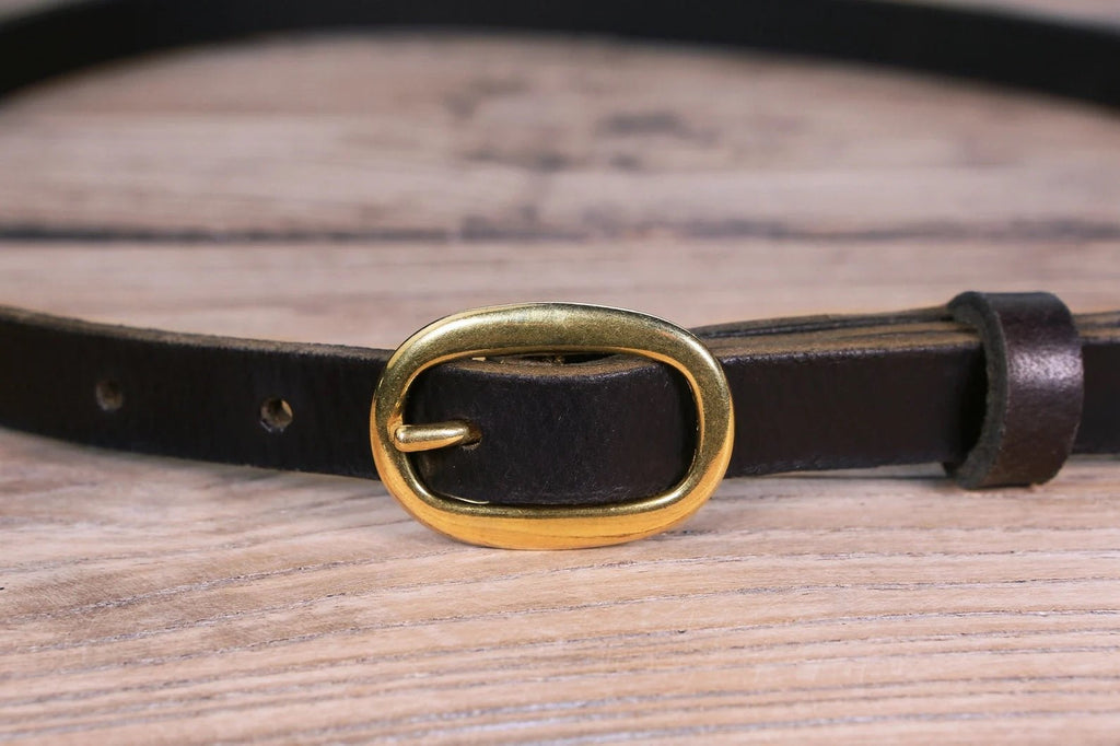 Women's designer leather waist belts