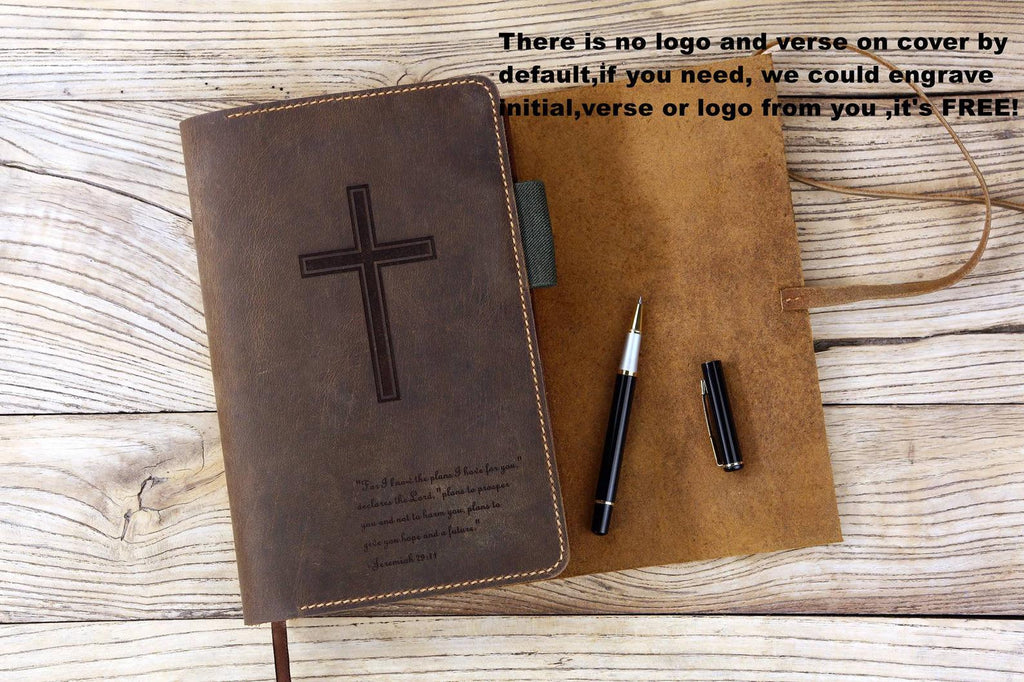 Custom leather holy bible xl xxl covers case organizer