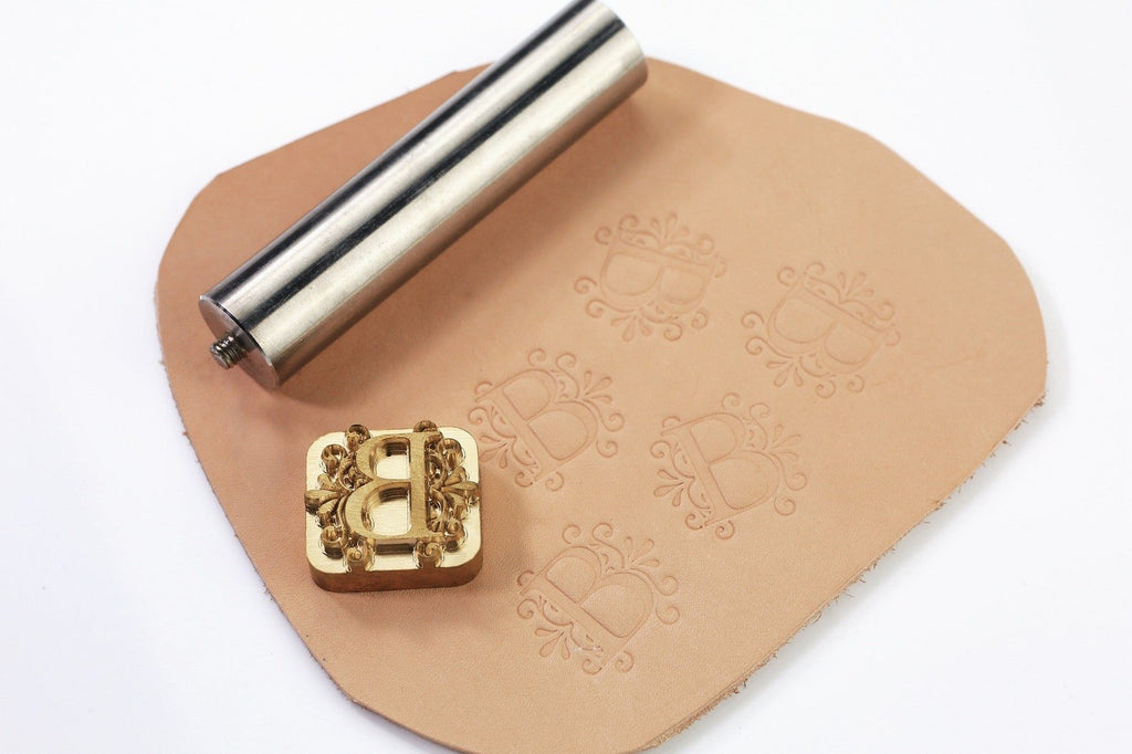 Custom Leather logo Stamp Embossing leathercraft Easy using by Hammer  stamping