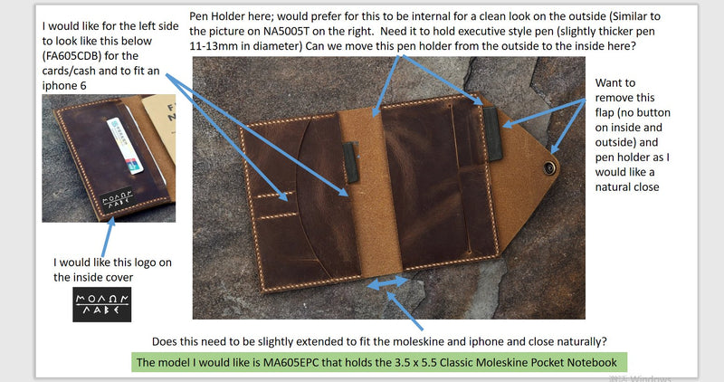 Custom order for George Soublis