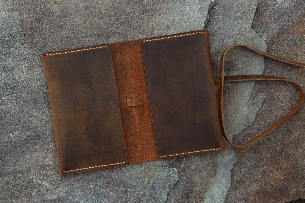 Distressed leather field notes holder field notes EDC cover